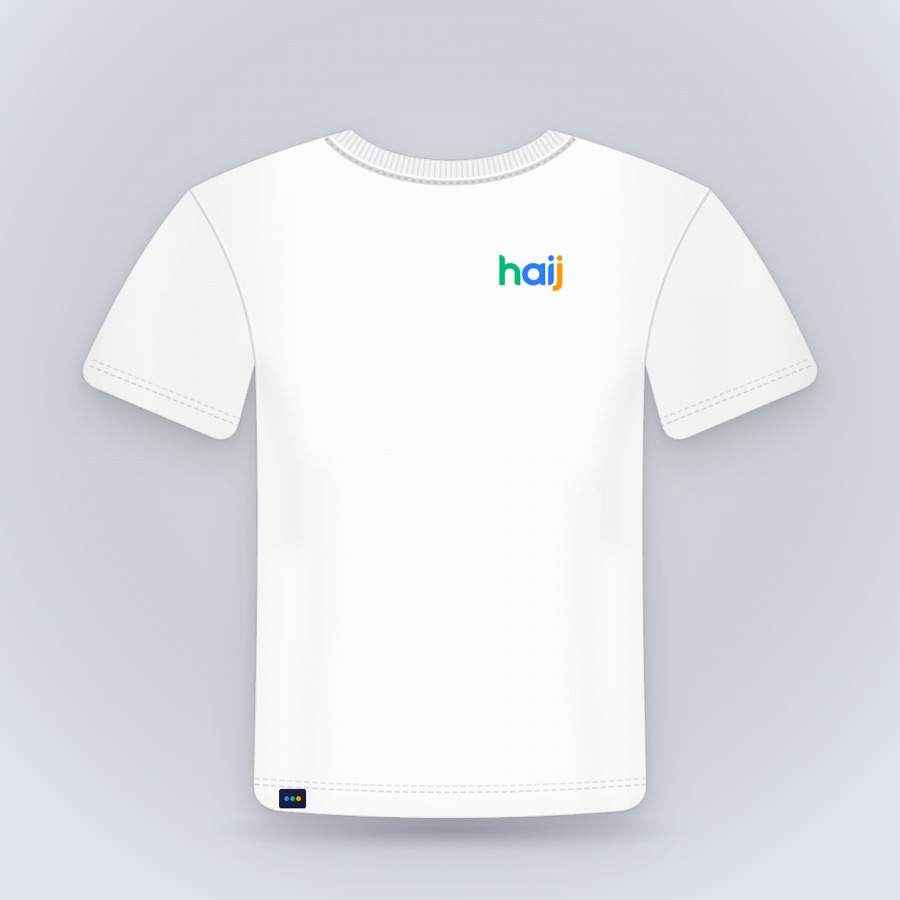 Orbit Tee in white, front